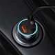 Адаптер автомобильный BASEUS Type-C cable Golden Contactor Pro Dual Quick Charger Car Charger |2USB, 5A/40W, QC| (TZCCJD-A0G) серый - изображение 5