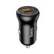 Адаптер автомобильный HOCO Smooth road car charger NZ5 |1USB/1Type-C, 30W/3A, PD/QC| черный - изображение 1