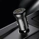 Адаптер автомобильный HOCO Smooth road car charger NZ5 |1USB/1Type-C, 30W/3A, PD/QC| черный - изображение 6