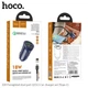 Адаптер автомобільний HOCO Type-C cable Farsighted dual port QC3.0 car charger set Z39 |2USB, QC3.0, 3A/18W| чорний - зображення 3