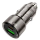 Адаптер автомобильный Hoco Spacious Car charger Z52 1USB/1Type-C 38Вт/3A PD/QC black - изображение 1