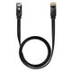 Кабель Baseus high Speed Six types of RJ45 Gigabit network cable (flat cable) |1.5m| чорний - зображення 3