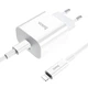 Адаптер сетевой Hoco Type-C to Lightning Cable Speed source C76a Plus |1Type-C, PD/QC, 2-W, 3A| белый - изображение 4