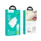 Адаптер сетевой HOCO Type-C to Lightning Cable Metro single port charger set C94A |1Type-C, 20W/3A, PD/QC| белый - изображение 7