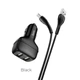Адаптер автомобильный Hoco Type-C Cable Leader Z36 |2USB, 2.4A| черный - изображение 4