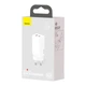 Адаптер мережевий BASEUS GaN2 Lite Quick Charger |1USB/1Type-C, 65W/3A, PD/QC| (CCGAN2L-B02) білий - зображення 3