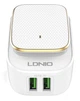 Адаптер сетевой LDNIO Micro USB Cable Touch Light A2205 |2USB, 2.4A| белый - изображение 2