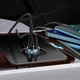 Адаптер автомобільний Hoco Lightning Cable Car charger NZ7 |1USB, 20W/3A, PD/QC| сірий - зображення 8