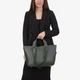 Сумка женская кожаная с двумя парами ручек шоппер средняя Regina Notte Shopper 2771 Темно-зеленый - изображение 2