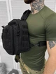 Сумка тактична з однією лямкою Tactical Bag Black Elite 30 л - зображення 3