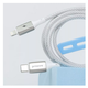 Кабель Charge\OTG Proove Dense Metal Type-C to Lightning 2.4A 1m White CCDM27002102 - зображення 2