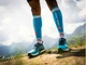Гетры компрессионные Compressport R2 3.0, T1, обхват 30-34 см, сине-серые - изображение 4