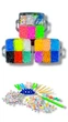 Великий 3х ярусний набір резинок для браслетів Fashion loom bands Euro 10000 - зображення 2