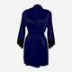 Podomka DKaren Housecoat Adelaide XS Navy Blue (5903251397446) - obraz 1