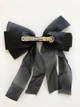Бант на заколке для волос заколка Honey Fashion Accessories черный (12-61) - изображение 4