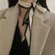 Платок-лента твилли шарфик платок для волос на шею на руку на сумку Honey Fashion Accessories бежевый (12-70) - изображение 3