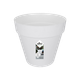Вазон ELHO Loft Urban Round круглий білий пластиковий 30/26 см (184209) - изображение 2