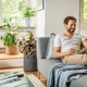 Розумний вазон Lechuza TRENDCOVER круглий 32 см Фетр світло сірий (14193) - зображення 7