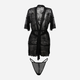 Podomka DKaren Housecoat Anastazja S Black (5903251394322) - obraz 3