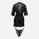 Podomka DKaren Housecoat Anastazja XL Black (5903251394353) - obraz 4