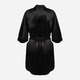 Podomka DKaren Housecoat Barbara XS Black (5903251395510) - obraz 4