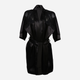 Podomka DKaren Housecoat Barbara 2XL Black (5903251395565) - obraz 3