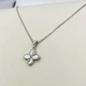 Колье серебряное "Клевер" 40-45 3,1 г - изображение 4