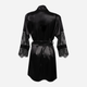 Халат жіночий DKaren Housecoat Beatrice S Black (5903251394063) - зображення 4