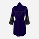 Podomka DKaren Housecoat Beatrice M Navy Blue (5903251396791) - obraz 1