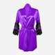 Podomka DKaren Housecoat Beatrice XS Violet (5903251396838) - obraz 1