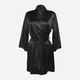 Podomka DKaren Housecoat Belinda XS Black (5903251397804) - obraz 3