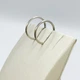 Сережки-кільця срібні d=15mm 0,57г - зображення 1