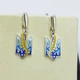 Сережки серебряные "Тризуб.Колосок" 3,79 г - изображение 1
