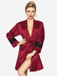 Podomka DKaren Housecoat Betty XS Crimson (5902230058804) - obraz 1