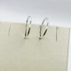 Сережки-кільця срібні d=15mm 0,6г - зображення 4