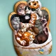 Деревянный пазл-вкладыш "Котики-муркотики" Ubumblebees (ПСФ133) PSF133 - изображение 6