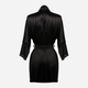 Podomka DKaren Housecoat Clarisse XS Black (5903251394551) - obraz 2