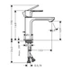 Смеситель для раковины 110 CoolStart EcoSmart+ Hansgrohe Rebris S (цвет - хром), с донным клапаном 72588000 - изображение 3