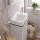 Смеситель для раковины 80 CoolStart Hansgrohe Tecturis S (цвет - хром), с донным клапаном 73302000 - изображение 2