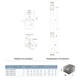 Насос центробежный скважинный 0.37кВт H 66(43)м Q 40(25)л/мин Ø66мм AQUATICA (DONGYIN) 2.5SDm1.8/24 (777072) 3375785 - изображение 3