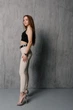 Женские босоножки Fashion Worthy 3996 38 размер 24,5 см Серый 4549125 - изображение 10