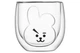 Набор низких стаканов с двойным дном Ardesto Animals Bunny AR-2630-ARB 300 мл 2 шт 4482978 - изображение 2