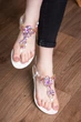 Женские босоножки Fashion Cliff 3045 38 размер 24 см Белый 4141143 - изображение 4