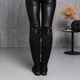 Ботфорты женские зимние Fashion Abu 3890 36 размер 23,5 см Черный 4501494 - изображение 4