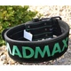 Атлетический пояс MadMax MFB-301 Suede Single Prong шкіряний Black/Green XXL (MFB-301_XXL) - изображение 4