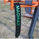 Атлетический пояс MadMax MFB-301 Suede Single Prong шкіряний Black/Green XXL (MFB-301_XXL) - изображение 10