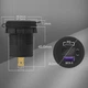 Врезная зарядка в прикуриватель с вольтметром WM2030 3.0+TypeС USB розетка в авто с проводами для подключения и предохранителем - изображение 4