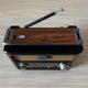 Радиоприемник от сети с аккумулятором и разьемом под батарейки, Bluetooth, USB, SD и двумя фонариками Brown - изображение 3