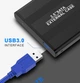 Алюминиевый USB 3.0 внешний карман переходник для SSD/HDD диска SATA III 2.5” черный (4019343) - изображение 4