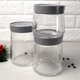 Набір банок з сірими кришками 3 шт Luminarc Jar SWING - зображення 4